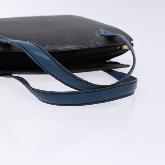 LOUIS VUITTON Epi Bicolor Varenne Hand Bag Black Blue M52385 - Picture 7 of 16